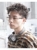 シャドウパーマ アクティブショート ルーズパーマ フェザー