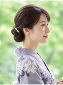 【30代40代】大人上品な浴衣ヘア＊ギブソンタック