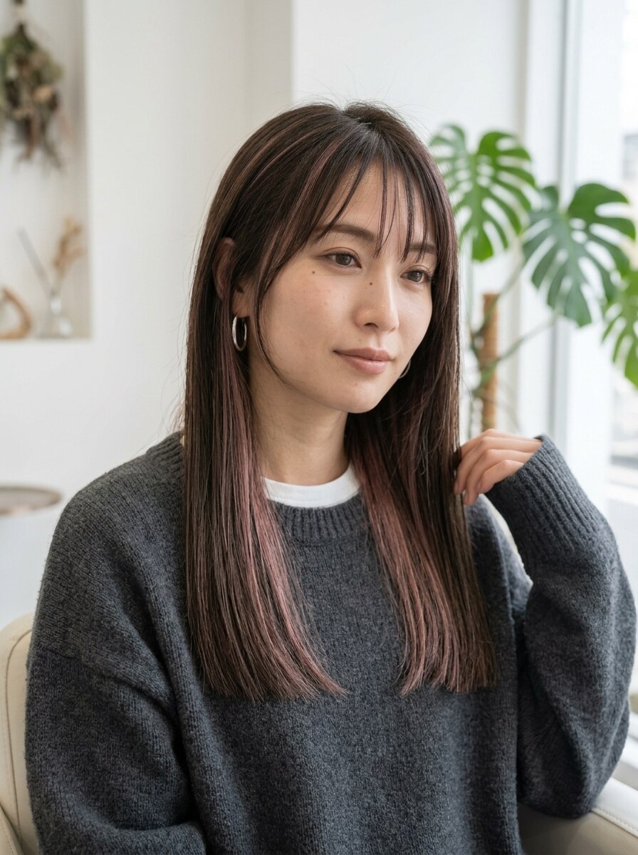 新品　人毛　夏に嬉しい　メッシュカラー　ブラウン　スーパーロング　Mサイズ 2026年秋】ロング メッシュの髪型・ヘアアレンジ｜人気順