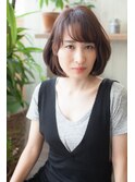 シースルーバングの★小顔モテボブ☆