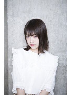 サロンドミルク 原宿(salon de MiLK) 【salon de MiLK 原宿】切りっぱなしボブ×おしゃれ外ハネ
