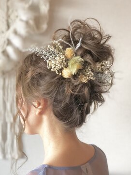 ヘアメイクサロンシャルメ(Hair Make Salon CHARMER) 結婚式☆二次会★ゆるふわお団子スタイル♪