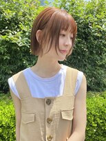 バズ(BUZZ) レイヤーボブとオレンジベージュ★