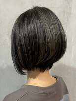 ゼストプラス(ZEST plus)&nbsp;クールな暗髪ボブ