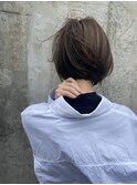 【なかじま ひびき】グレージュワンレンボブ
