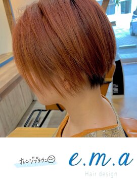 エマヘアデザイン(e.m.a Hair design) オレンジブラウン