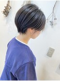 ハンサムショート/透明感グレージュ