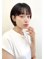 ミチオ ノザワ ヘアサロン ギンザ(Michio Nozawa HAIR SALON Ginza)&nbsp;似合わせカット×耳掛け丸みボブ【瀧上丈司】