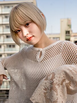 ホロン 池袋(HOLON) 池袋HOLON【ミニマムショート/ミルクティーベージュ/小顔】