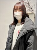 村上/ピンクブラウン 顔まわりレイヤー 大人かわいい 20代 30代