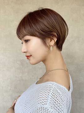 メゾンドイギー(MAISON de IGGY) 前髪マチルダボブピンクベージュマッシュショートチョコレート