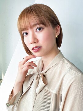 アイティー バイ アルバム 中野店(IT by ALBUM) ナチュラルボブ_マチルダボブピンクベージュ_9519