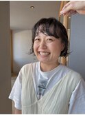 軽めボブパーマ