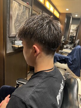 ヒロギンザ 横浜店(HIRO GINZA) ツーブロックフェードアップバング