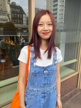 オナー(honor) 大人可愛いブリーチなしラベンダーグレージュカラー