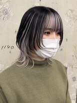 ガルテ(GARTE)&nbsp;インナーカラーウルフ/韓国風ウルフヘア/顔周りレイヤーカット