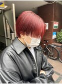 チェリーレッド×ハンサムショート◎