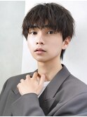 メンズ韓国センターパート【ナチュラル緩めスパイラルパーマ】