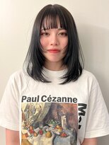 シーン(SCENE)&nbsp;ダークアッシュ　レイヤーカット　ミディアム　【天神/今泉】