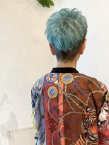 ミロア 薬院(miroa)&nbsp;～おしゃれマダムの空色カラーショート～