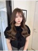 ブラウンベージュ/シールエクステ80枚/韓国風/20代