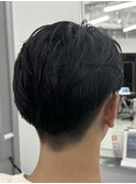 ニュアンスパーマセンターパートフェザーパーマ韓国メンズパーマ