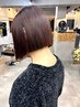デザインカット＋縮毛矯正　￥12900