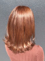 クララ バイ マニスオブヘアー(CLALA by Manis of hair) 髪質改善/アプリコットブラウン/外ハネスタイル