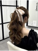ボリュームたっぷりポニーテール♪