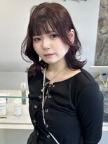 ソル ジングウマエ(SOL JINGUMAE)&nbsp;mayu//韓国風くびれ巻きミディアムレイヤーカットハッシュカット