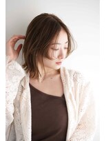 シェル 立川(shell) くびレイヤーエモージュグレージュカラーくびれショート【立川】