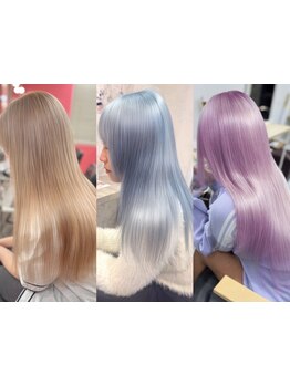 【カラー無料クーポン有り】流行り人気の透明感・ツヤ・韓国カラーが得意◎Wカラー\13000/ケアカラー\5498