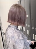 韓国タッセルボブ前髪カットダブルカラー髪質改善銀座