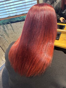 ヘアリゾート粋 トゥジュ 池袋東口店(tujuh) 暖色カラー/レッド/推し活カラー/艶髪