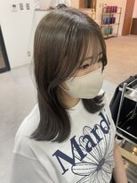 ウル 岡山駅店(ULu.)&nbsp;岡山美容室オリーブベージュオリーブグリーン赤み消し