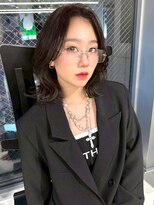 ユーフォリア 渋谷グランデ(Euphoria SHIBUYA GRANDE)&nbsp;グレージュ ミディアムレイヤー 透明感カラー 顔周りレイヤー