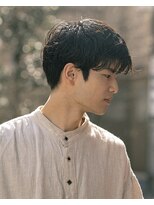 ペルズヘア(PELLS HAIR)&nbsp;大人マッシュセンターパートラウンドマッシュ大人ヘアマッシュ