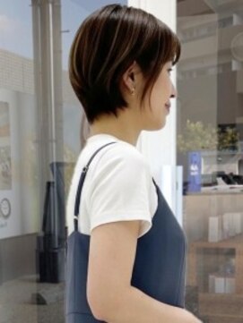 アエル キセラ川西(aeru) 抜け感レイヤーボブ／能勢電鉄絹延橋