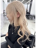 エゴル ナゴヤサカエ(ENGOL NAGOYA SAKAE)&nbsp;新美蓮/ベージュカラー/ハイトーン/ブリーチ