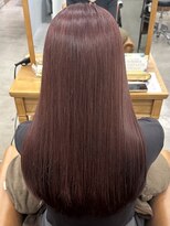 山野愛子美容室 銀座店&nbsp;ブリーチ無しダブルカラー暖色赤カラー
