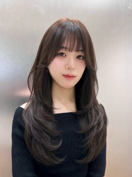 ラフトウキョウ 恵比寿店(RAF TOKYO) ふんわりレイヤー×ダークブラウン