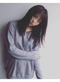 〔people〕暗髪×柔らかストレートミディアム