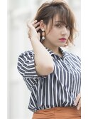 ☆斜めバングショートボブ☆【olive for hair】03-6914-0898
