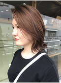軽めの外はねボブ