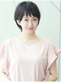 大人ショートボブ×ナチュラルボブ×前髪  30代40代50代