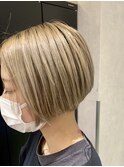 ハイトーンショート×ユニセックス◎30代40代50代