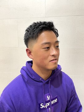 グレイスフル バーバープラチナム 六本木店(Graceful Barber platinum) フェードかき上げアップバングショート