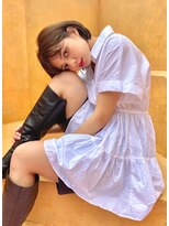 ロンド シャルム 吉祥寺(Lond charme)&nbsp;デザインカラーアースカラーツートンカラー似合わせカットボブ