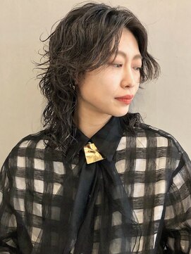 ヘアモード カクテル 前髪なし×ウルフパーマ【JUN】