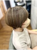白髪活かしハイライト